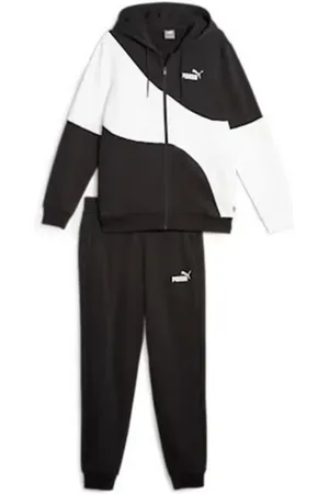 PUMA Sport, Herre, Sort, L, Herre Tracksuit Sort Hvid