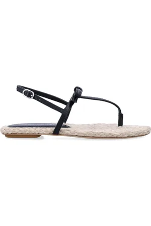 Stuart Weitzman Sko, Dame, Sort, 37 EU, Læder, Sort Lukkede Espadrilles Sandaler