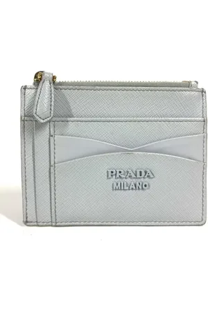 Prada Pre-owned, Dame, Blå, ONE SIZE, Tyl, Pre-owned Laeder punge