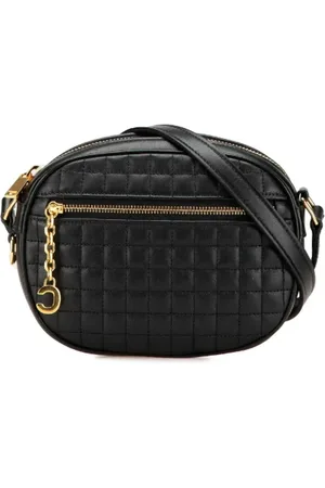 Céline Pre-owned, Dame, Sort, ONE SIZE, Uld, Pre-owned Laeder crossbody-tasker