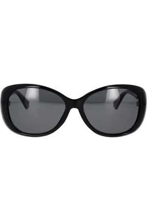 Polaroid Tilbehør, unisex, Sort, 58 MM, Elegant Oval Solbriller Sort Krystaller