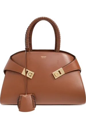 Salvatore Ferragamo Taske, Dame, Brun, ONE SIZE, Uld, Skuldertaske Hug S