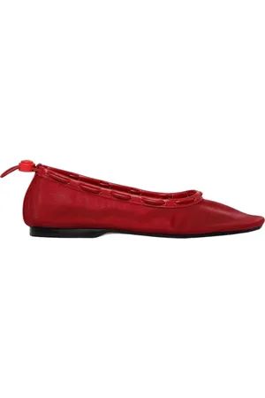 ALOHAS Sko, Dame, Rød, 41 EU, Rød Mesh Ballet Flats Elegant Komfort