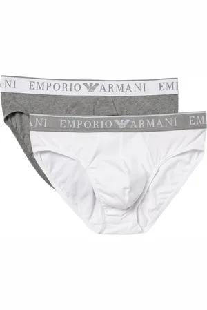 Emporio Armani Undertøj, Herre, Flerfarvet, XL, Bomuld, Stilfulde bomuldsbriefs til mænd
