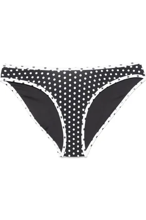 Frankies Bikinis Badetøj, Dame, Sort, S, Polkaprikker Strandtøj med Kontrastkant