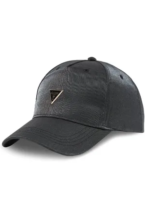 Guess Tilbehør, unisex, Sort, ONE SIZE, Bomuld, Metal Logo Cap - Klassisk Spænde