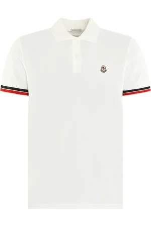 Moncler Top, Herre, Hvid, M, Herre Polo Slim Fit