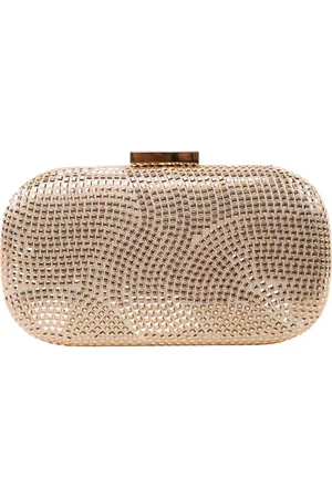 Twentyfour Taske, Dame, Gul, ONE SIZE, Uld, Oval Krystal Clutch