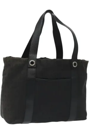 Bvlgari Pre-owned, Dame, Sort, ONE SIZE, Uld, Pre-owned Canvas skuldertasker