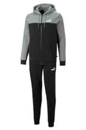 PUMA Sport, Herre, Sort, M, Herre Grå Sort Tracksuit