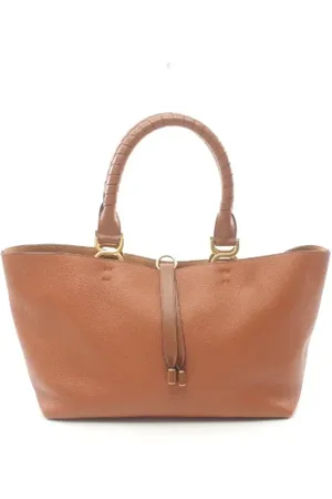 Chloé Pre-owned, Dame, Brun, ONE SIZE, Uld, Pre-owned Laeder skuldertasker