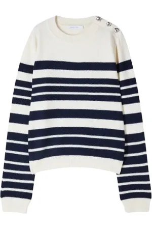 Patrizia Pepe Strik, Dame, Hvid, XS, Knapdetalje Striktop