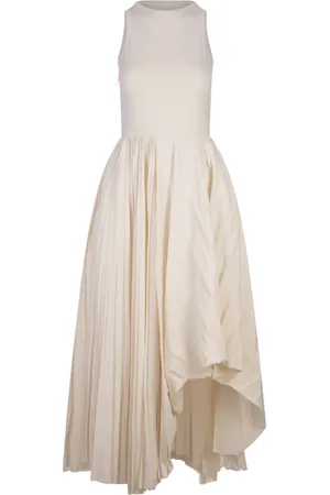 Alexander McQueen Kjole, Dame, Hvid, 2XS, Ivory Asymmetrisk Kjole Dametøj