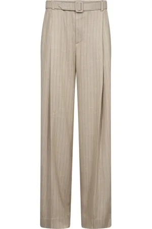 Mos Mosh Bukser, Dame, , S, Pinstripe Boxy Bukser med Bælte