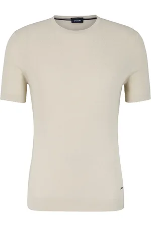JOOP! Top, Herre, , L, Bomuld, Herre Stribet T-shirt i Lys