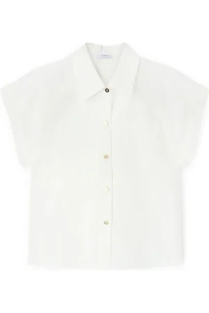 Motivi Bluser & Skjorter, Dame, Hvid, M, Bomuld, Bomuld Kimono Skjorte