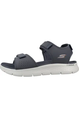 Skechers Sko, Herre, Blå, 40 EU, Uld, Flex Flade Sandaler
