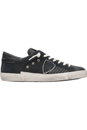 Philippe model Sko, Herre, Sort, 41 EU, Læder, Sort Vintage Læder Sneakers