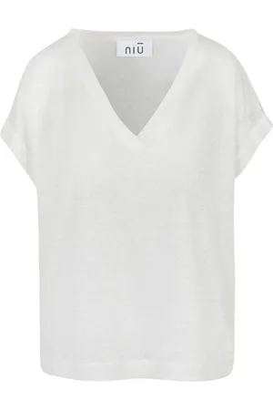 NIŪ Top, Dame, , S, Linned, Linned V-hals T-shirt