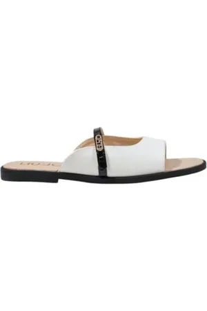 Liu Jo Sko, Dame, Hvid, 37 EU, Moderne Metal Sandaler til Sommerbegivenheder