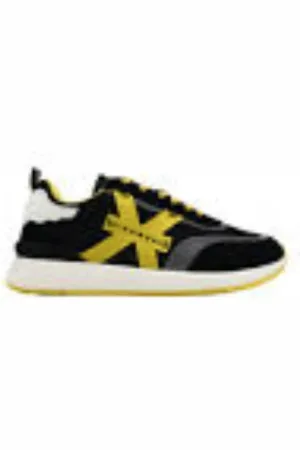 John Richmond Sko, Herre, Flerfarvet, 42 EU, Suede, Gule Suede Sneakers Reflekterende Indsætninger