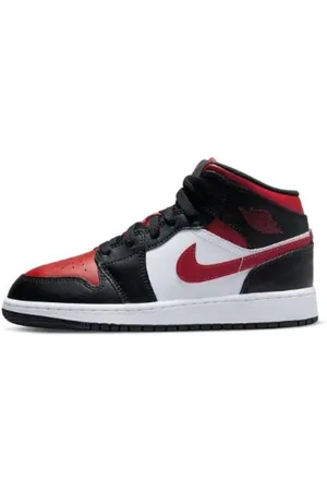 Jordan Sko, Dame, Flerfarvet, 38 EU, Mid Bianco Nero Rosso Sneakers