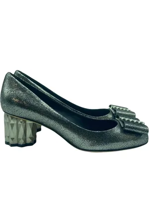 Salvatore Ferragamo Sko, Dame, Grøn, 36 EU, Elegant Decollète Sko til Kvinder