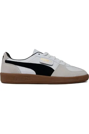 PUMA Sko, Herre, Hvid, 38 EU, Læder, Palermo Læder Sneakers Hvid Grå