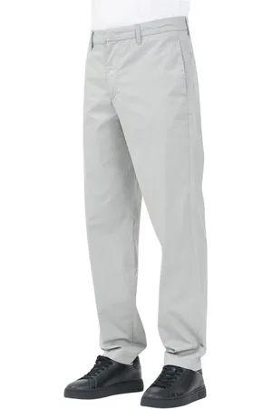 Armani Exchange Bukser, Herre, Grå, W36, Casual Grå Bukser Regular Fit Forår/Sommer