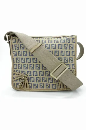 Fendi Pre-owned, Dame, , ONE SIZE, Uld, Pre-owned Canvas fendi-tasker