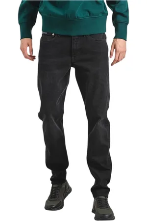 Calvin Klein Jeans, Herre, Sort, W31 L32, Bomuld, Slim Tapered Jeans til Mænd