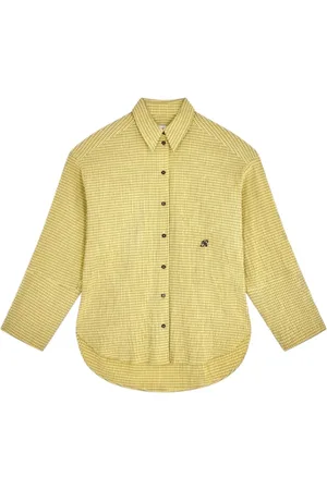 ROSEANNA Bluser & Skjorter, Dame, Gul, M, Bomuld, Gul Seersucker Chemise Kelly Fancy