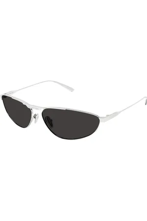 Balenciaga Tilbehør, Dame, Grå, 66 MM, Uld, Stilfulde Solbriller Sort Ramme
