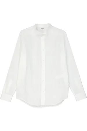 Céline Skjorte, Herre, Hvid, L, Bomuld, Bomuldsskjorte med broderet logo