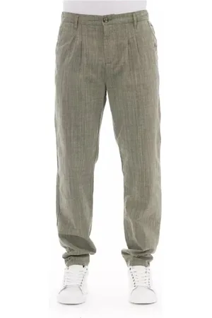 BALDININI Bukser, Herre, Grøn, XS, Bomuld, Army Cotton Chino Bukser