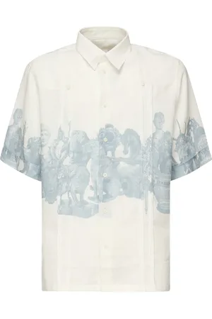 Givenchy Skjorte, Herre, Hvid, L, Hvid Skjorte med Frontknap Lukning