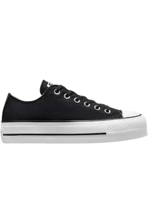 Converse Sko, Dame, Sort, 38 EU, Canvas Platform Sneakers