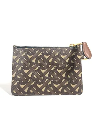 Burberry Pre-owned, Dame, Brun, ONE SIZE, Tyl, Pre-owned Laeder punge