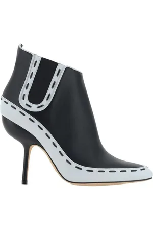 Manolo Blahnik Sko, Dame, Sort, 38 EU, Læder, Stiletto Hæl Læderpumps med Lynlås