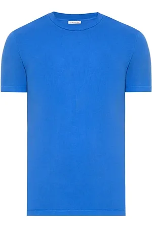 Moncler Top, Herre, Blå, S, Bomuld, Klassisk Bomuld T-shirt til Mænd