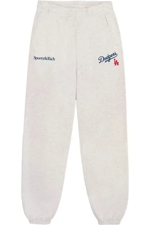 Sporty & Rich Bukser, Dame, Grå, S, Uld, Lys Grå Elastisk Talje Sporty Bukser