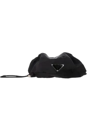 Prada Pre-owned, Herre, Sort, ONE SIZE, Læder, Pre-owned Stof hatte