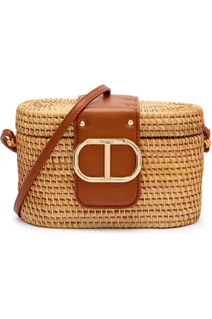Twin-Set Taske, Dame, Brun, ONE SIZE, Træ Crossbody Taske Art. 251Td8150