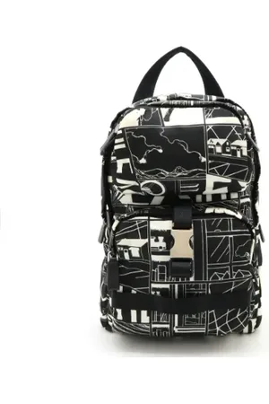 Prada Pre-owned, Herre, Sort, ONE SIZE, Uld, Pre-owned Laeder skuldertasker