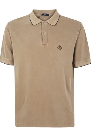 HERNO Top, Herre, Brun, 3XL, Herre Polo Skjorte