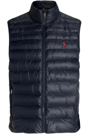Ralph Lauren Jakke, Herre, Blå, S, Uld, Quiltet Ærmeløs Vest Terra