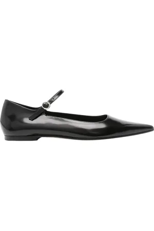 Aeyde Sko, Dame, Sort, 38 EU, Læder, Sort Patent Læder Ballet Flats