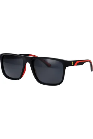 FERRARI Tilbehør, Herre, Sort, 59 MM, Uld, Klassiske Aviator Solbriller med Polariserede Linser