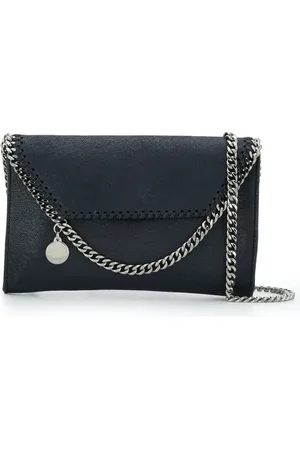 Stella McCartney Taske, Dame, Blå, ONE SIZE, Uld, Mørkeblå Falabella Crossbody Taske