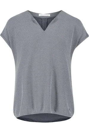 Betty & Co Bluser & Skjorter, Dame, Blå, M, Uld, Casual skjorte med struktur